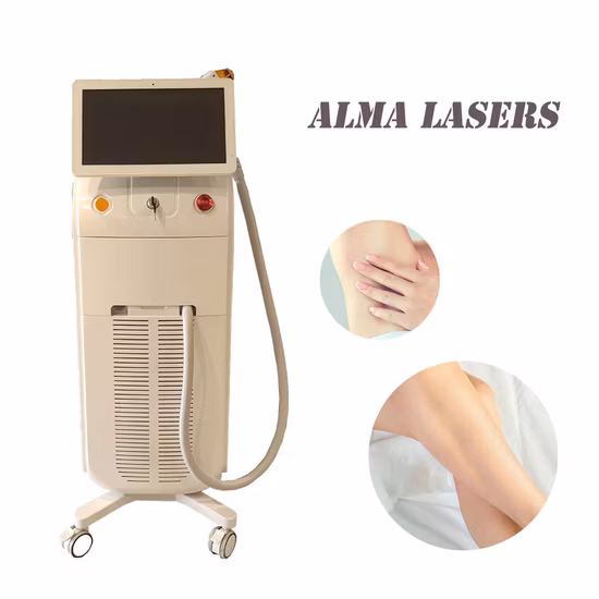 Máquina de remoção de pelos com bom efeito, laser df, beleza, 3 ondas, 755nm, 808nm, 1064nm, sistema de controle remoto, laser coerente, uma alça